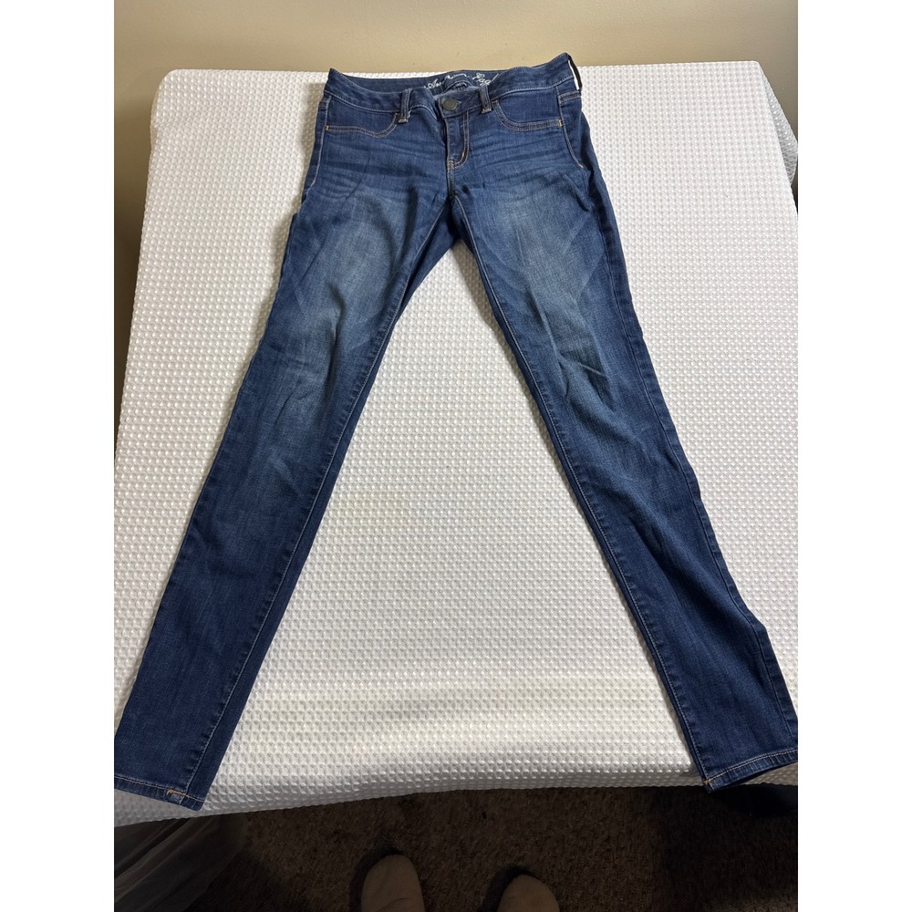 American Eagle Jeggings Women 4 Jegging Blue Stretch EUC